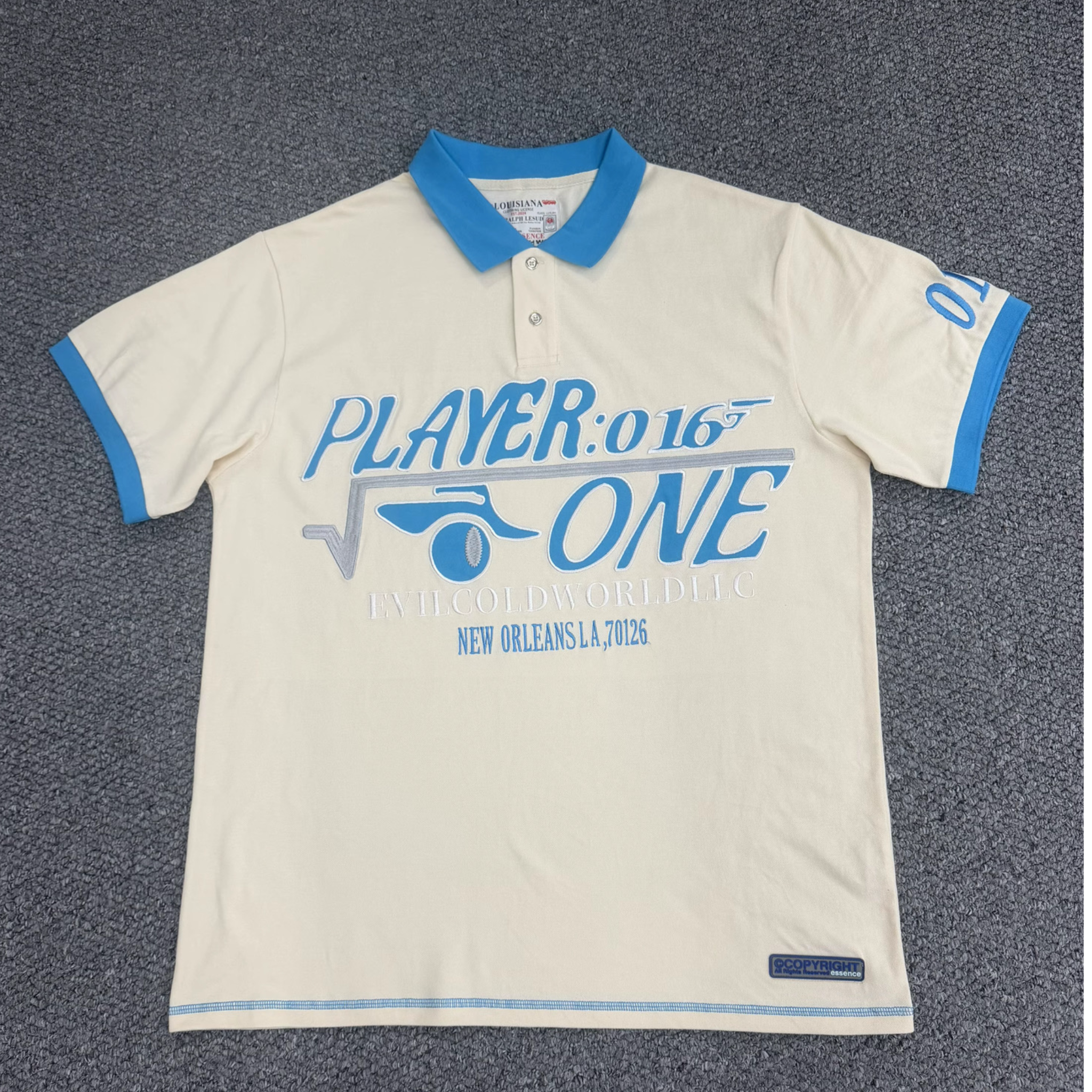 PLAYER ONE POLO** CREAM