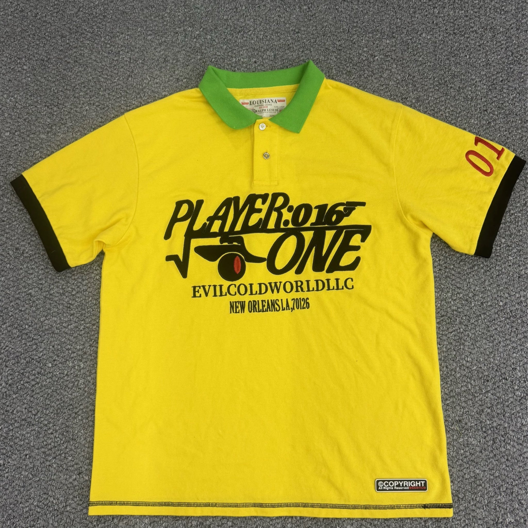 PLAYER ONE POLO** YELLOW