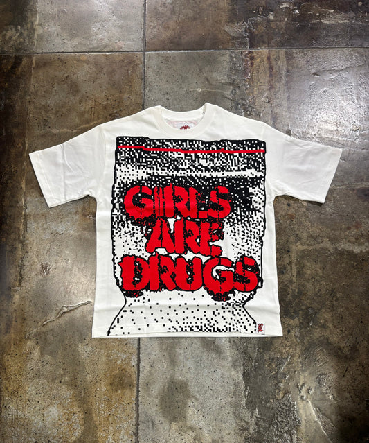 GIRLS ARE DRUGS [T-SHIRT] WHITE