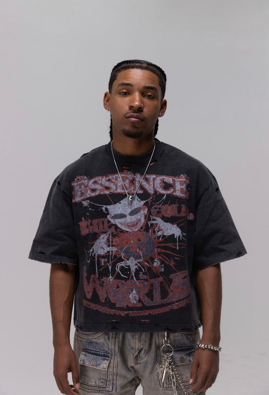 ECW SPIDER [CROP T-SHIRT]