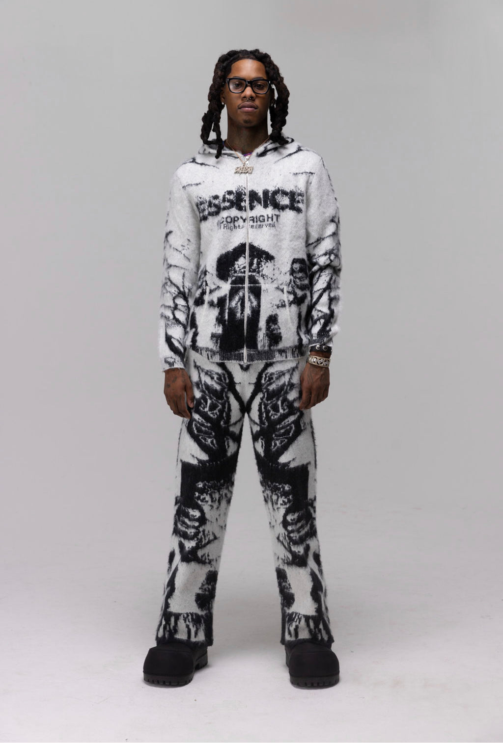 GRAVEYARD MOHAIR SET-[WHITE]
