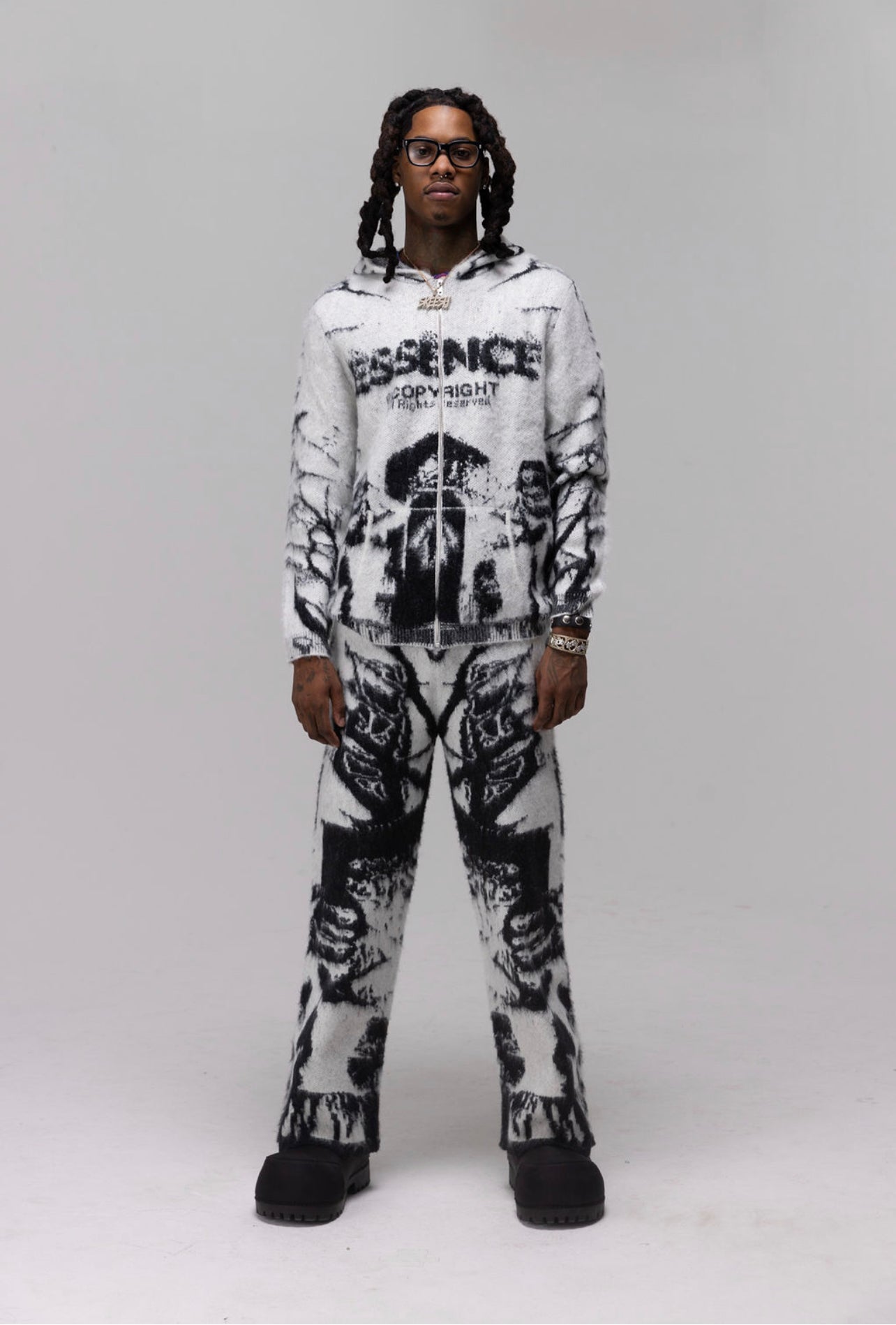 GRAVEYARD MOHAIR SET-[WHITE]