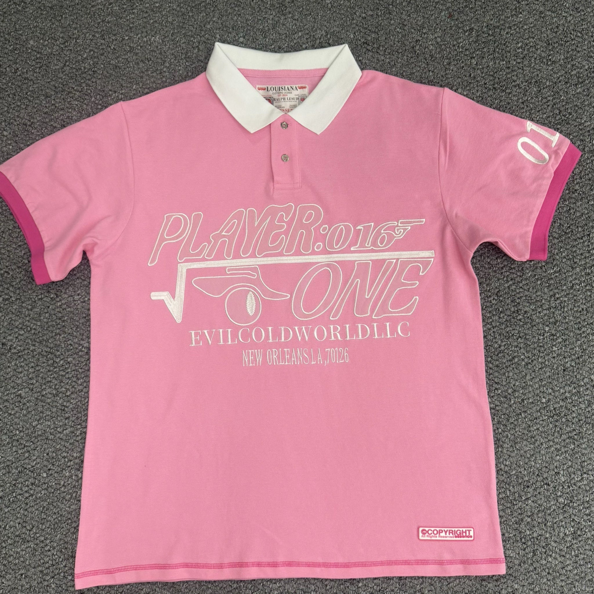 PLAYER ONE POLO** PINK