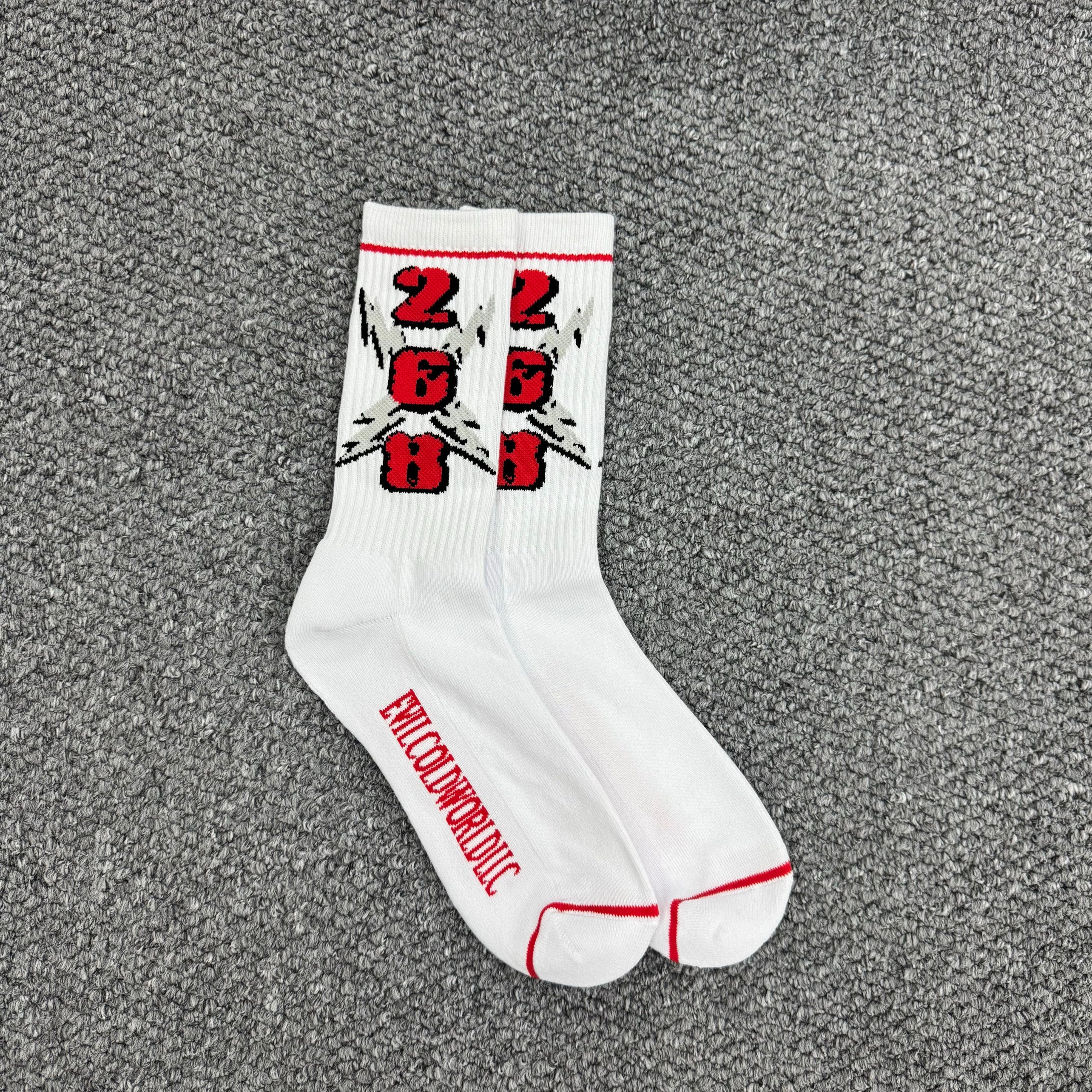 268 LOGO SOCKS RED**