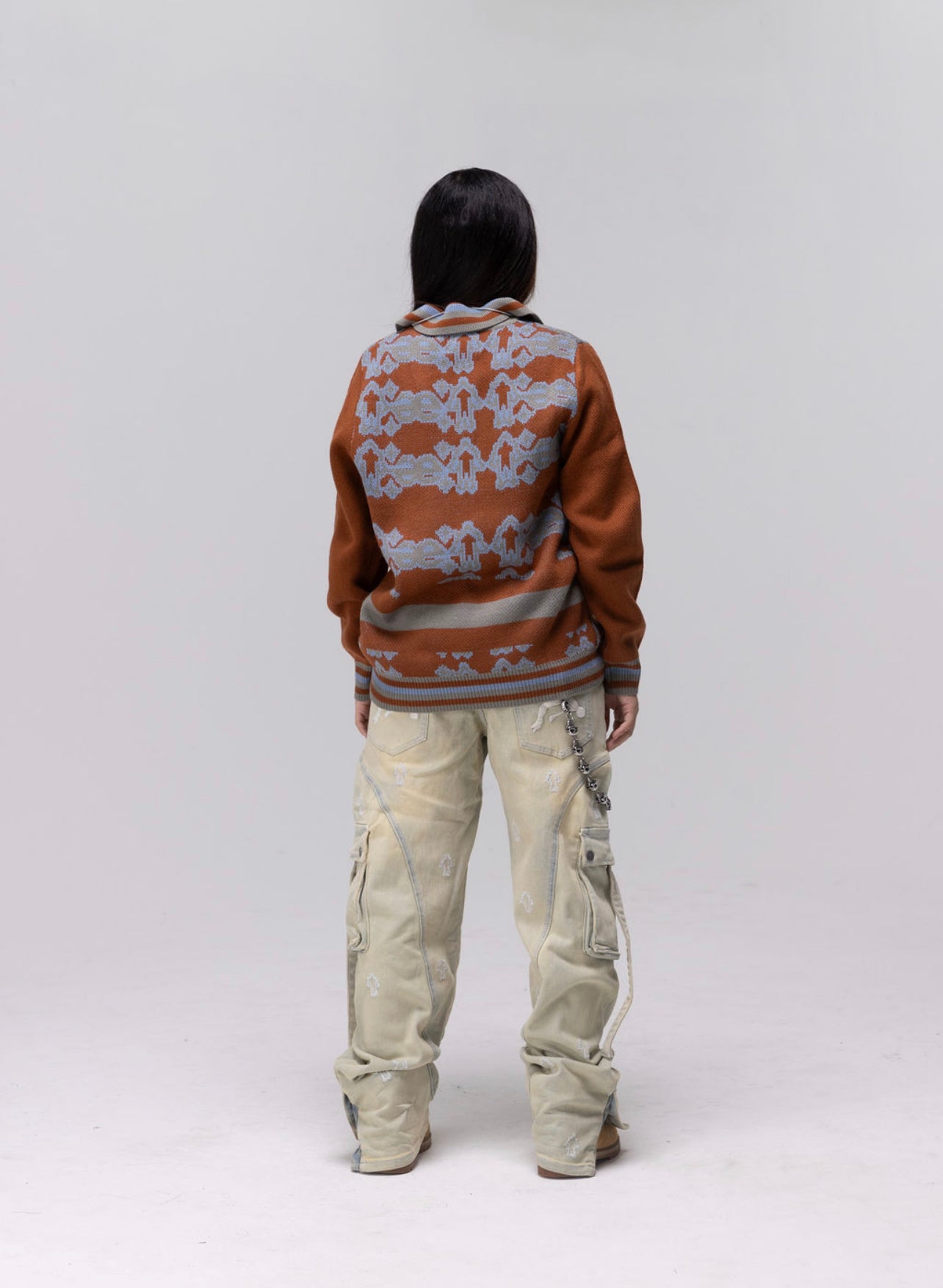 ESSENCE KNIT RUGBY [BROWN]